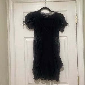 ALL SAINTS VINTAGE BLACK CUT OUT DRESS
